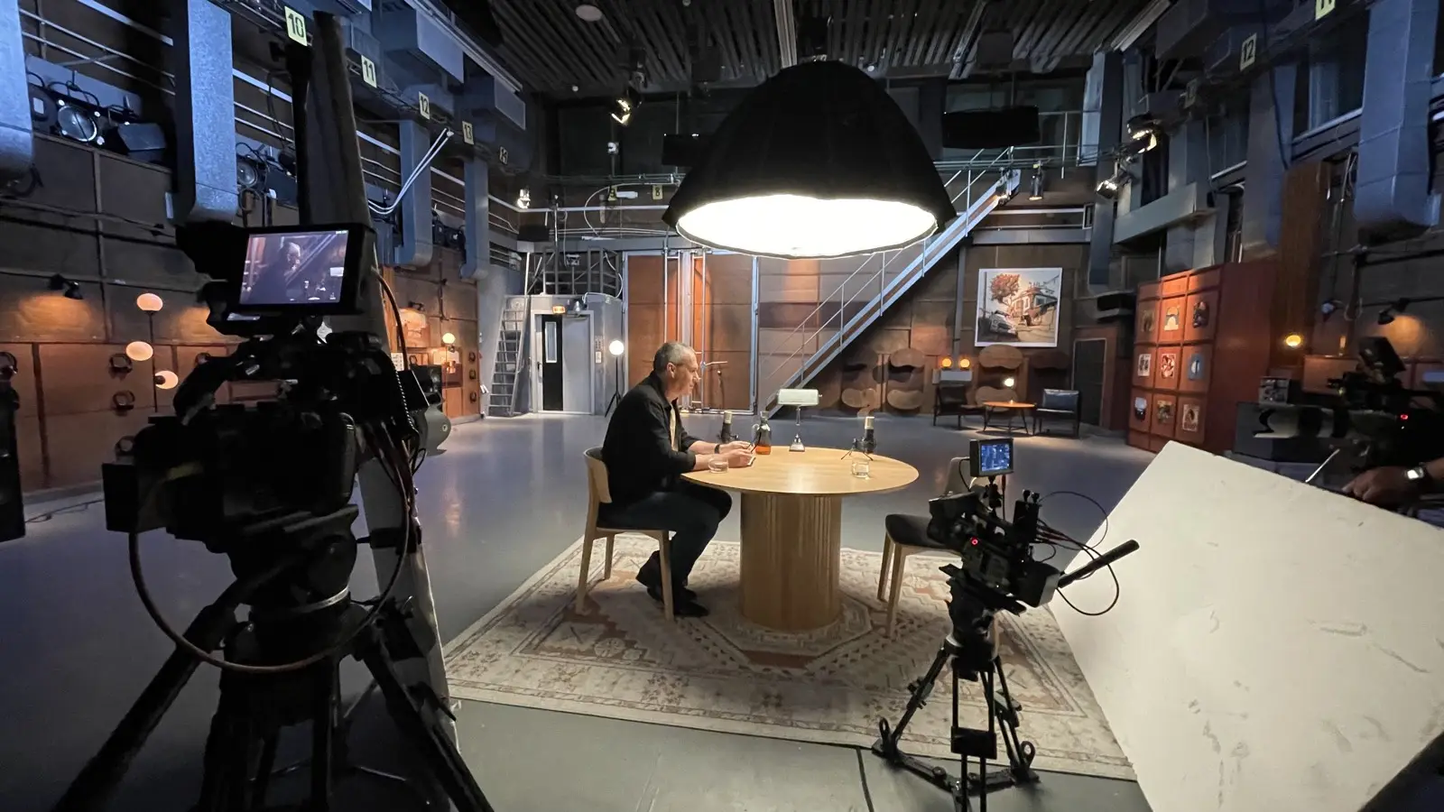 TV studio setup